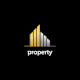 a logo is shown on a black background