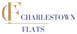 The image is a logo for the Charlestown Flats.