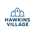 A logo with the text "HAWKINS VILLAGE" and a house icon.