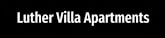 the logo for little villa apartments in white text on a black background