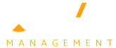The image is a logo for a company named "ALVR MANAGEMENT".
