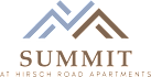 A logo for Summit at Hirsch Road Apartments.
