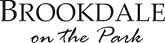 the logo for brookdale on the park