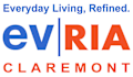 A graphic with the words Everyday Living, Refined. ev RIA CLAREMONT.
