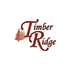 a logo for timber ridge with a pine tree in the middle of the word ridge