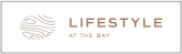 a logo with the words lifestyle at the bay
