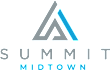 A logo with the word SUMMIT in the middle and MIDTOWN below it.