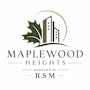 A logo for Maplewood Heights managed by RSM.