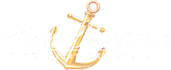 A logo for Port Royale luxury yacht homes features a gold anchor.