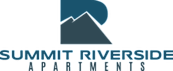 The image is a logo for Summit Riverside Apartments.
