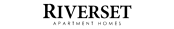 The image is a logo for a company named "Riverset Apartment Homes".
