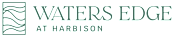 A logo with the text "Waters Edge" and "at Harbison" is displayed.