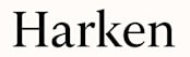 The image features the word "Harken" in bold, black letters.