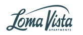 The image is a logo for Loma Vista Apartments.
