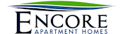The image is a logo for Encore Apartment Homes.