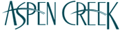 The image features the text "ASPEN CREEK" in a stylized font.