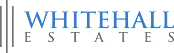 Whitehall Estates logo on a green background.