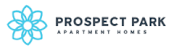 The image is a logo for Prospect Park Apartment Homes.