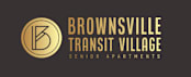 The image is a logo for Brownsville Transit Village Senior Apartments.