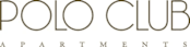 The image shows a logo with the text "POLO CLUB" in a stylized font.
