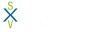The image displays the name "STANFORD VILLAGE" with a stylized "S" and "V" in the foreground.