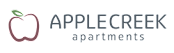 An image of an apple with the words AppleCreek Apartments written next to it.