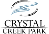 The image is a logo for Crystal Creek Park.