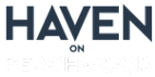 The image features the text "HAVEN on PEACHWOOD" in bold, dark letters.