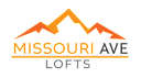 Missouri Ave Lofts logo with mountain design.