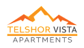 The image is a logo for Telshor Vista Apartments.