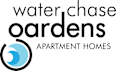 A logo for a company named Water Chase Gardens.