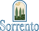 a window with a plant in the background and the word sorrento in the foreground