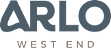 A logo with the words "ARLO WEST END" in large letters.