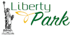 the liberty park logo with the statue of liberty