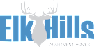 A logo for a company called Elk Hills Apartment Homes.