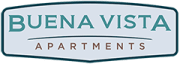Buena Vista Apartments Logo in light and dark blue