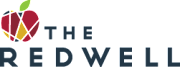 The Redwell logo features a red apple with a green leaf.