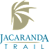 a logo with the words "jacaranda trail"