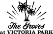 The Groves at Victoria Park logo with palm trees.