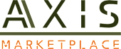 Axis Marketplace logo with green and orange colors.