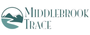 The image is a logo for "Middlebrook Trace" with a stylized mountain and arrow design.
