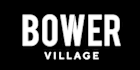 A black and white image with the words Bower Village.