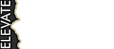 A green sign with the words "Elevate Rocky River" written on it.