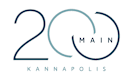 A logo with the text