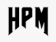 A black and white image of the letters H, P, and M.