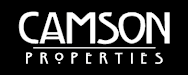 The image shows a logo with the text "CAMSON PROPERTIES".