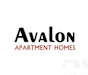 Avalon apartment homes logo on a white background.