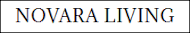 The image displays the text "NOVARA LIVING" in a bold, serif font.