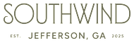 A black and white logo for Southwind, established in Jefferson, GA in 2025.