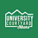 The image is a logo of University Courtyard Athens.
